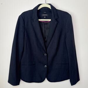 Talbots Size 16 Aberdeen Ponte Knit Blazer Single Breasted 2-Button‎ Stretchy
